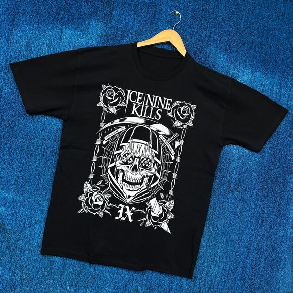 Ice Nine Kills IX Welcome to Horrorwood Metalcore Band Tee L - Picture 3 of 4